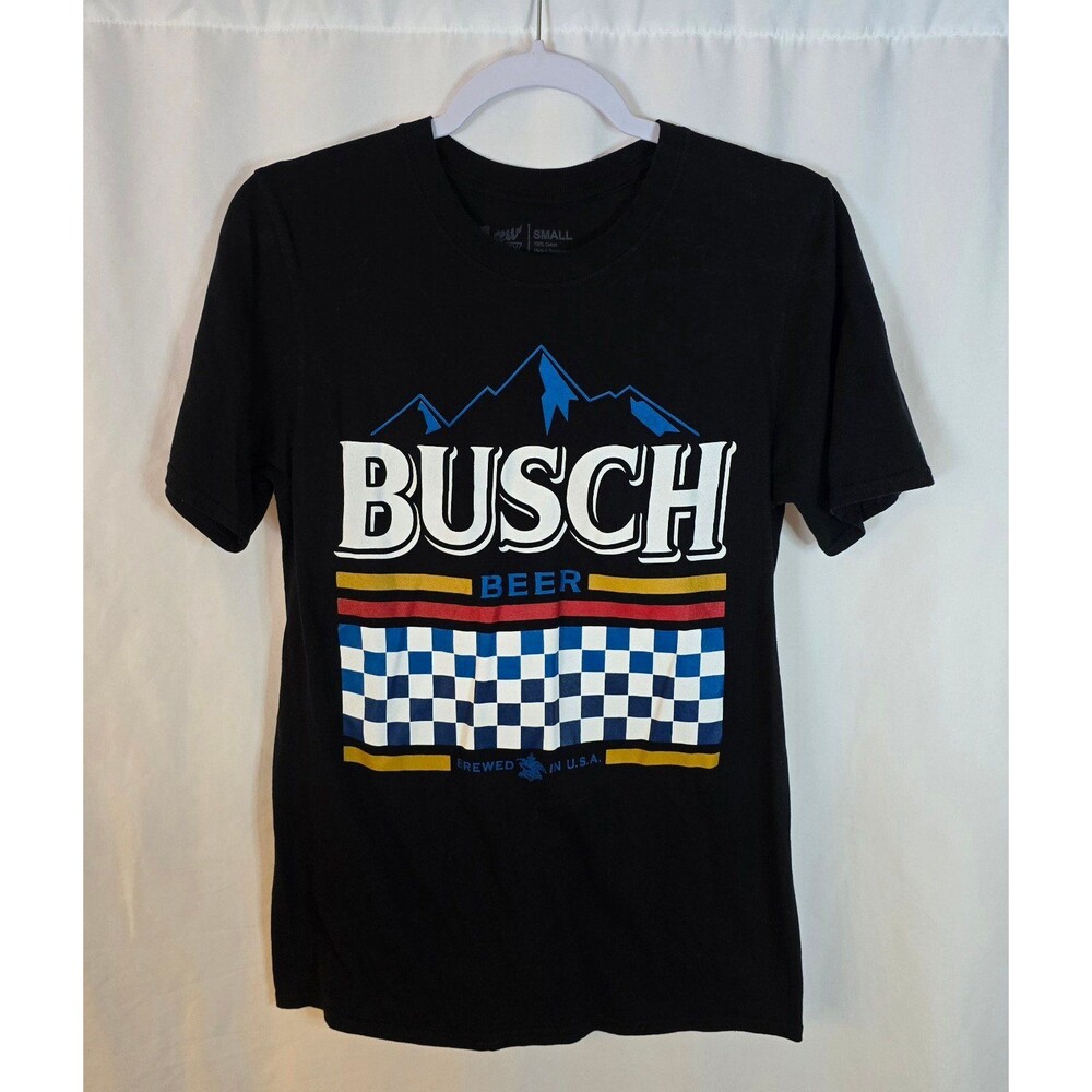 Busch Beer Racing Black T-Shirt Brew City